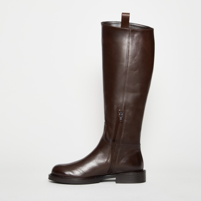 Shop Guglielmo Rotta Chocolate Leather Boot In Brown