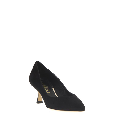 Ninalilou Pump Black Suede Heel 55 Mm In Black