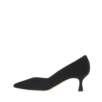Ninalilou Pump Black Suede Heel 55 Mm In Black