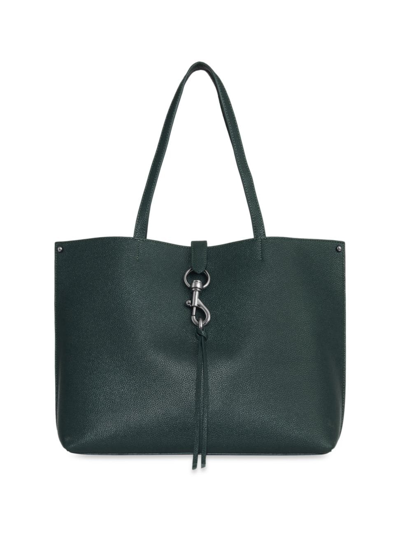 Shop Rebecca Minkoff Women's Megan Leather Tote Bag In Deep Jade