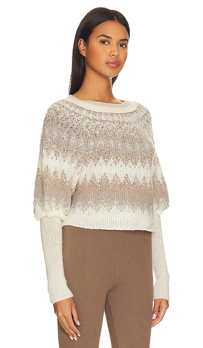 Shop Free People Home For The Holidays Pullover In Ivory