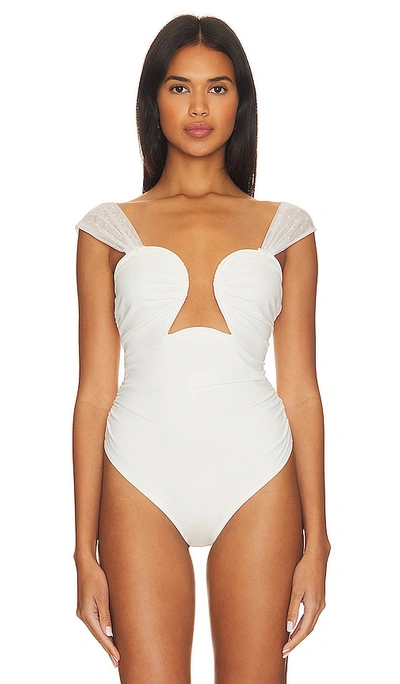 Shop Free People X Revolve Double Take Corset Bodysuit In Ivory