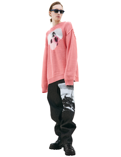 Shop Doublet Pink Intarsia Sweater