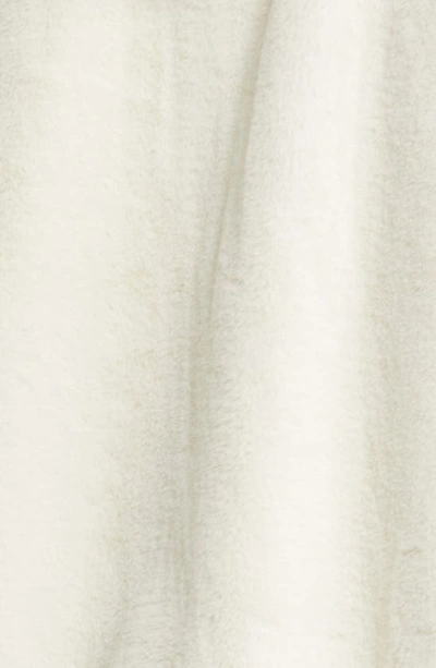 Thread & Supply Faux Fur Zip-up Hooded Jacket In Marshmallow