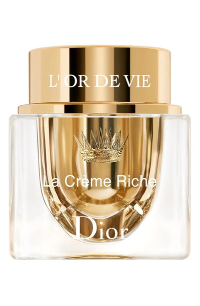 Shop Dior L'or De Vie La Crème Riche Anti-aging Face Cream