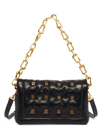 Shop Off-white Women's Arrow Quilted Crossbody Bag In Black