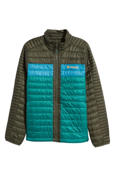 Shop Cotopaxi Capa Water Repellent Recycled Nylon Jacket In Woods/ Greenery