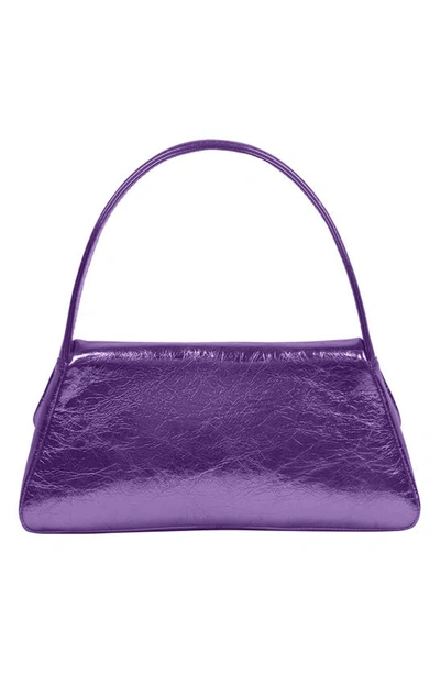 Shop Liselle Kiss Elliot Leather Top Handle Bag In Violet