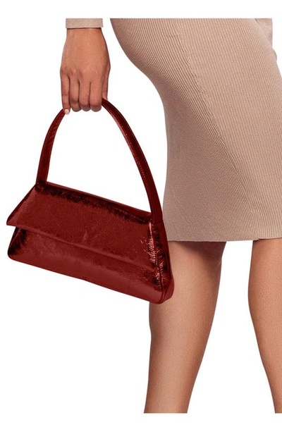 Shop Liselle Kiss Elliot Leather Top Handle Bag In Scarlet