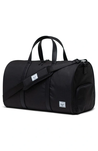 Shop Herschel Supply Co Novel Recycled Nylon Duffle Bag In Houndstooth Emboss