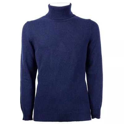 Shop Emilio Romanelli Blue Cashmere Sweater