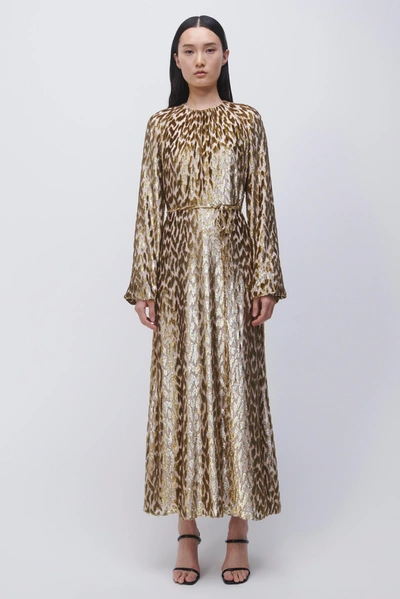 Shop Jonathan Simkhai Odina Dress In Gold
