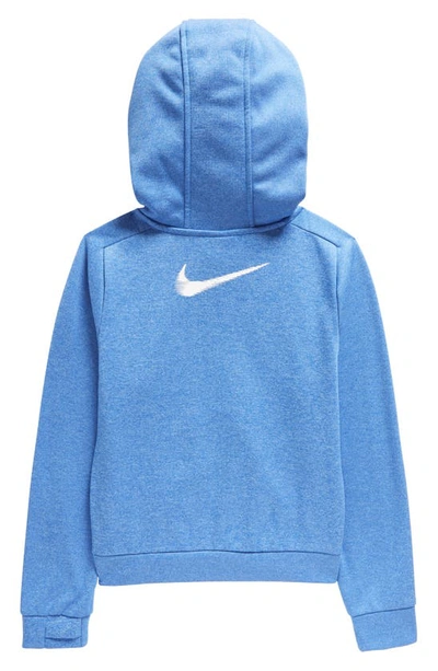 Shop Nike Kids' Full Zip Hoodie In Game Royal/ Polar/ White