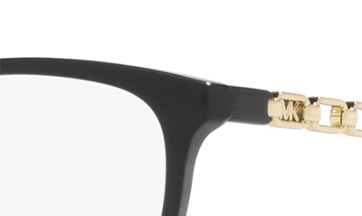 Shop Michael Kors Innsbruck 52mm Square Optical Glasses In Black