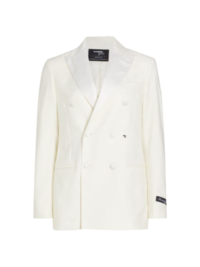 Shop Hommegirls Women's Tuxedo Jacket In Off White