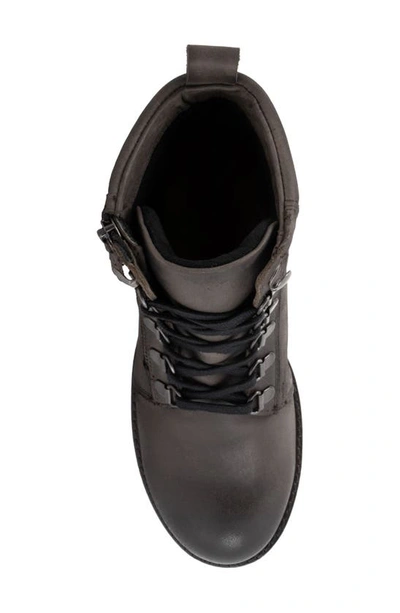 Softwalk Everett Combat Boot In Black Distress