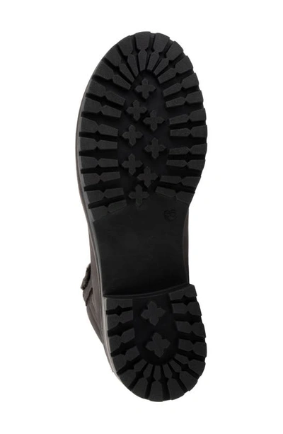 Softwalk Everett Combat Boot In Black Distress