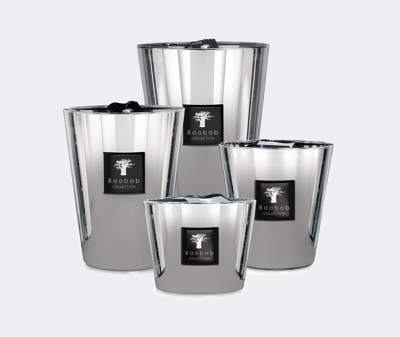 Baobab Collection Candlelight And Scents Silver Uni In Silver