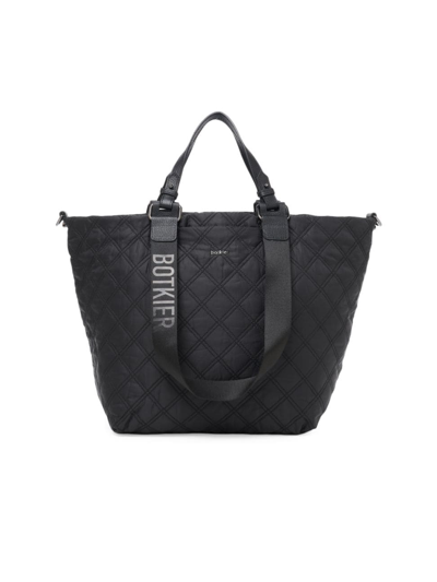 Shop Botkier Women's Carlisle Quilted Mid Tote Bag In Black