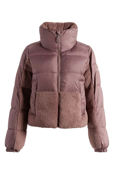 Shop Columbia Leadbetter Point™ High Pile Fleece Hybrid Jacket In Basalt