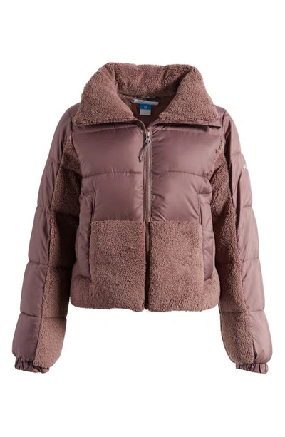 Shop Columbia Leadbetter Point™ High Pile Fleece Hybrid Jacket In Basalt