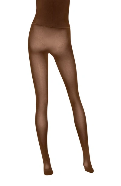 Shop Wolford Fatal High Waist Tights In Umber