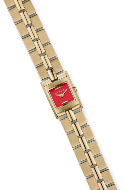 Shop Breda Relic Square Bracelet Watch, 16mm In Gold