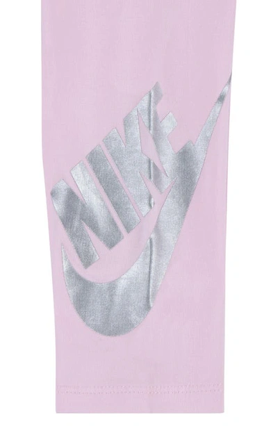 Shop Nike Sparkle Fleece Sweatshirt & Leggings Set In Pink Foam