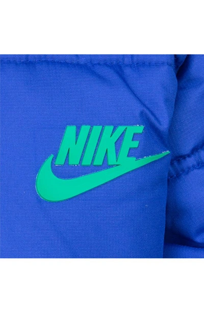 Shop Nike Kids' Colorblock Puffer Jacket In Game Royal