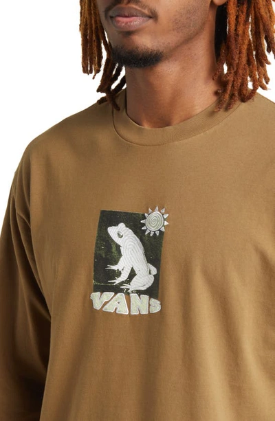 Shop Vans Trippy Season Long Sleeve Graphic T-shirt In Kangaroo