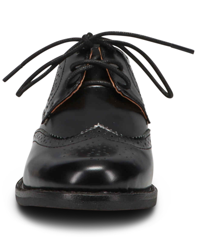Shop Polo Ralph Lauren Little Boys Leather Wing Tip Oxford Dress Shoes From Finish Line In Black