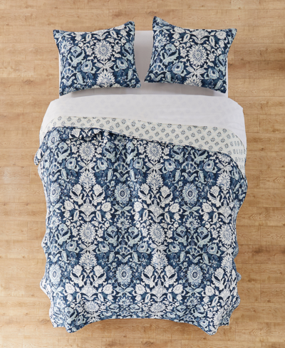 Levtex Laure Reversible 2-pc. Quilt Set, Twin/twin Xl In Indigo