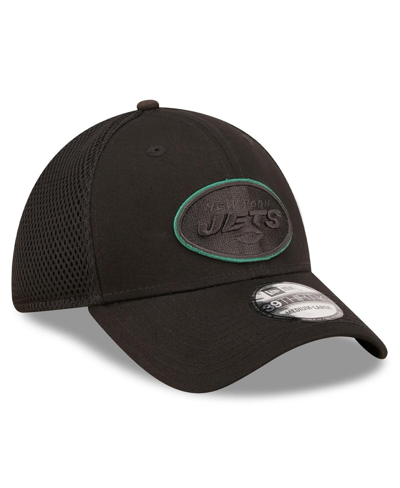 Shop New Era Men's  Black New York Jets Team Neo 39thirty Flex Hat