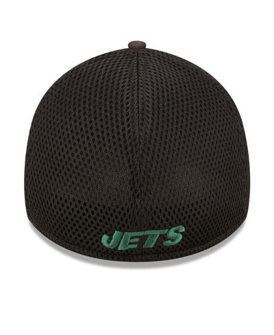 Shop New Era Men's  Black New York Jets Team Neo 39thirty Flex Hat