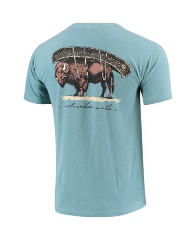 Shop Image One Men's Blue Colorado Buffaloes Canoe Local Comfort Colors T-shirt