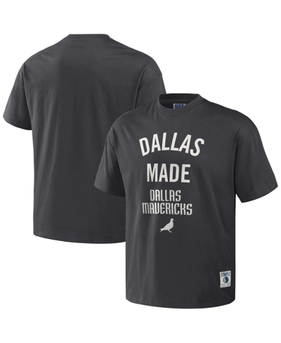 Shop Staple Men's Nba X  Anthracite Dallas Mavericks Heavyweight Oversized T-shirt