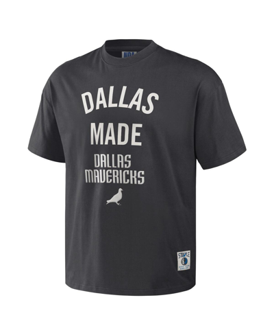Shop Staple Men's Nba X  Anthracite Dallas Mavericks Heavyweight Oversized T-shirt