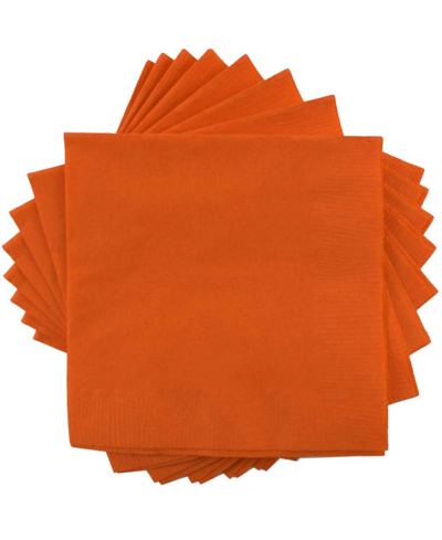 Shop Jam Paper Medium Lunch Napkins In Orange
