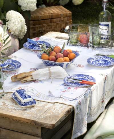 Spode Italian Serving Bowl And Platter Set, 2 Piece In Blue