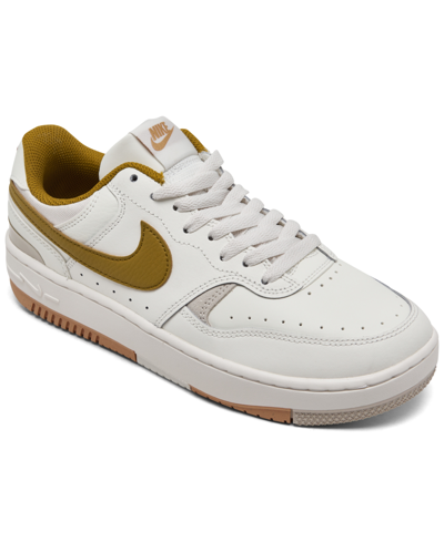 Shop Nike Women's Gamma Force Casual Sneakers From Finish Line In Sail,light Orewood Brown