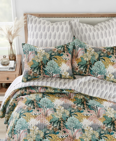 Levtex Ashika Reversible 3-pc. Quilt Set, King/california King In Green