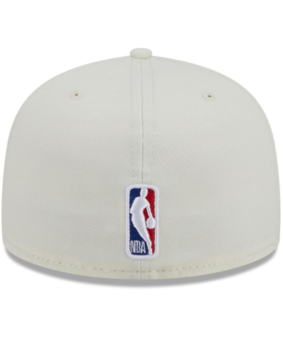 Shop Staple Men's New Era X  Cream, Royal Golden State Warriors Nba X  Two-tone 59fifty Fitted Hat In Cream,royal