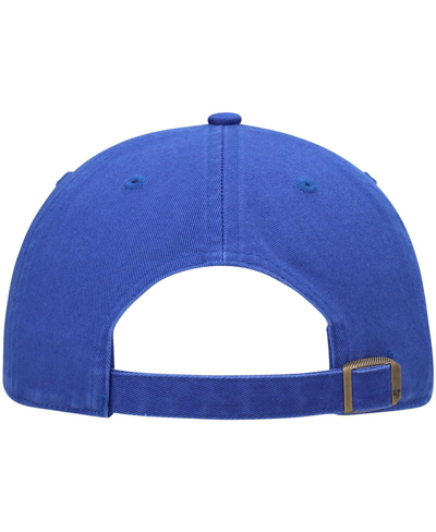 47 Brand Men's ' Royal Golden State Warriors Clean Up Wordmark Adjustable Hat In Royal