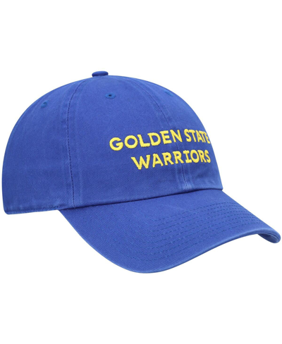 47 Brand Men's ' Royal Golden State Warriors Clean Up Wordmark Adjustable Hat In Royal