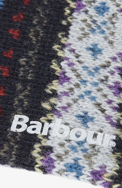 Barbour Boyd Lambswool Blend Socks In Navy Mix