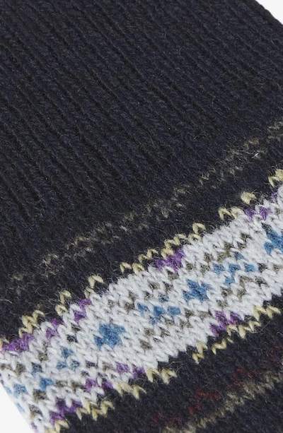 Barbour Boyd Lambswool Blend Socks In Navy Mix