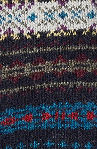 Barbour Boyd Lambswool Blend Socks In Navy Mix