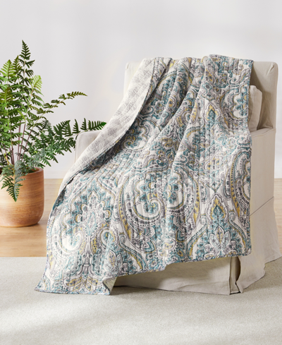 Shop Levtex Rome Reversible Quilted Throw, 50" X 60" In Multi