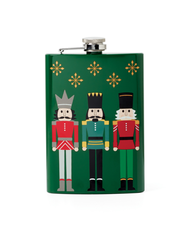Cambridge Nutcracker Flask, 4 Piece Set In Green