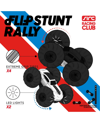 Sharper Image Toy Rc Flip Stunt Rally, Two-sided Flipping Car In Black